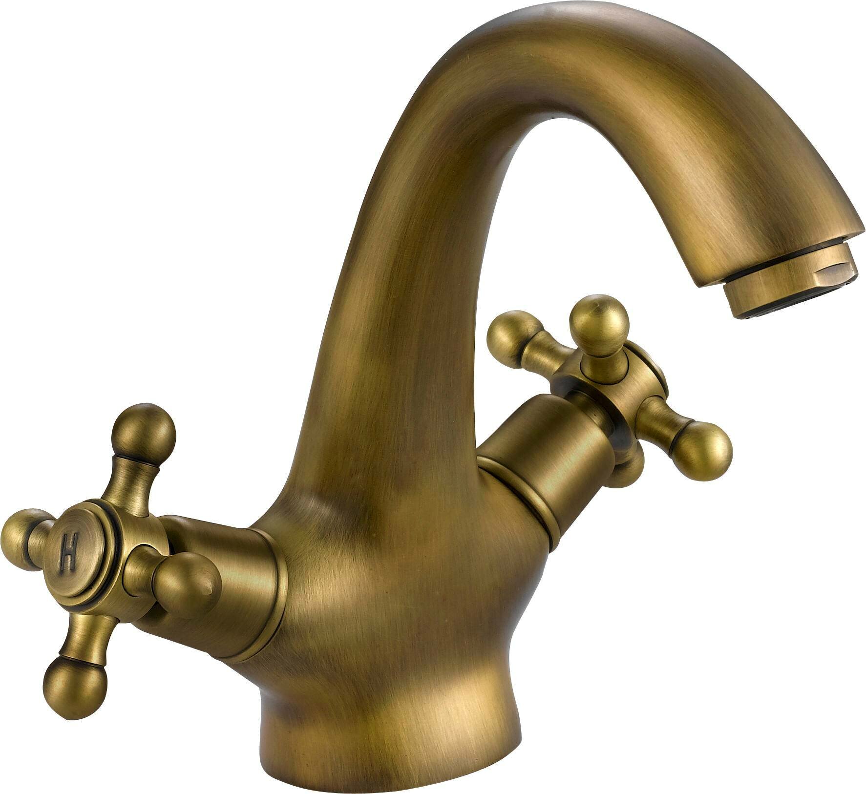 Brass kitchen faucet